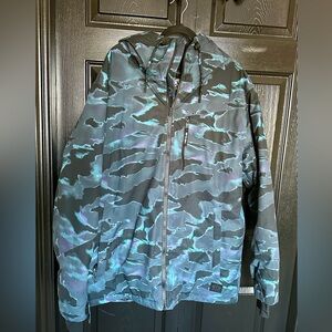 LAXX Men’s Printed Snow Jacket — XL — Black/Print — Winter Snowboard / Ski